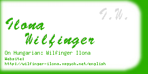 ilona wilfinger business card
